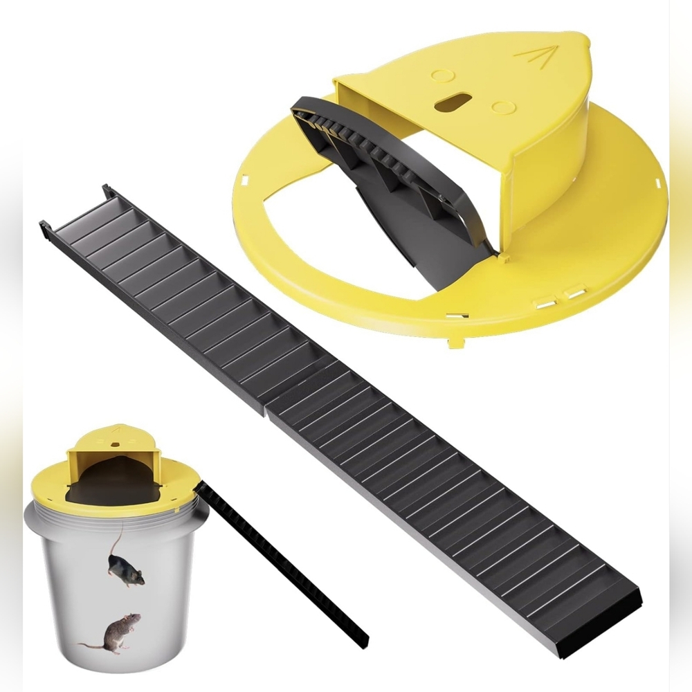 New Mouse Trap, Slip & Slide Mouse Trap Lid, Humane Mouse Trap, Rat Trap, Rodent